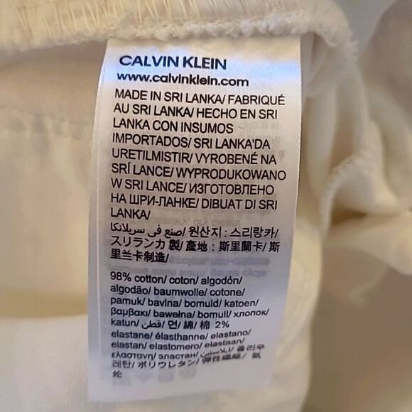 Calvin Klein White Skinny Jeans Size 2 - Picture 6 of 6